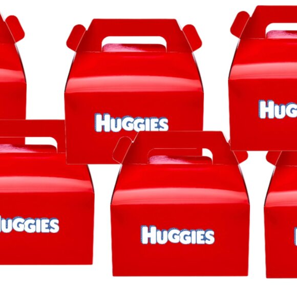 Custom Baby Shower Diaper Theme Party Favor Gift Boxes - Set of 10 - Picture 4 of 5